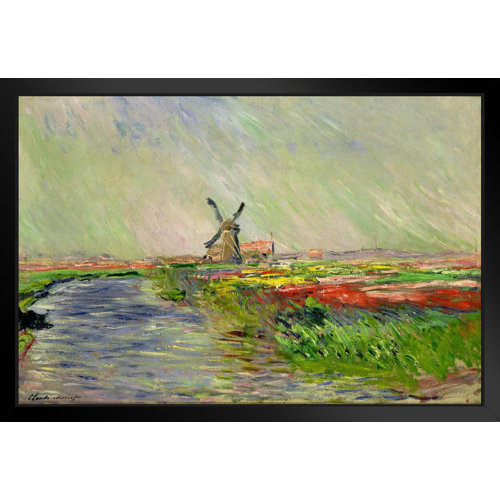 Vault W Artwork Claude Tulip Field In Holland Impressionist Art